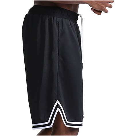 Yaoyar Men S Running Athletic Shorts Quick Dry Elastic Waist Drawstring