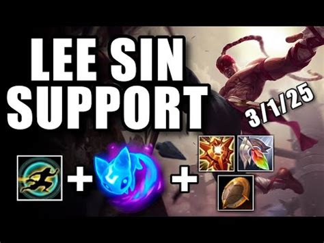 Lee Sin Support DESTROYS Enemy League Of Legends Season 11 Gameplay