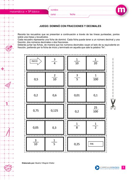 Fracciones Con Decimales Ejercicios