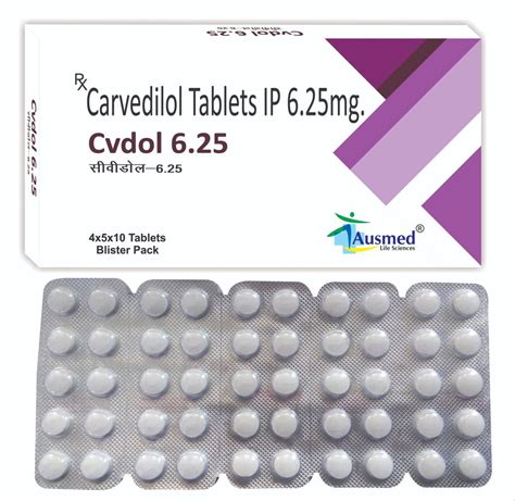 Cvdol Carvedilol Tablets Ip Mg Ausmed At Rs Strip In New Delhi