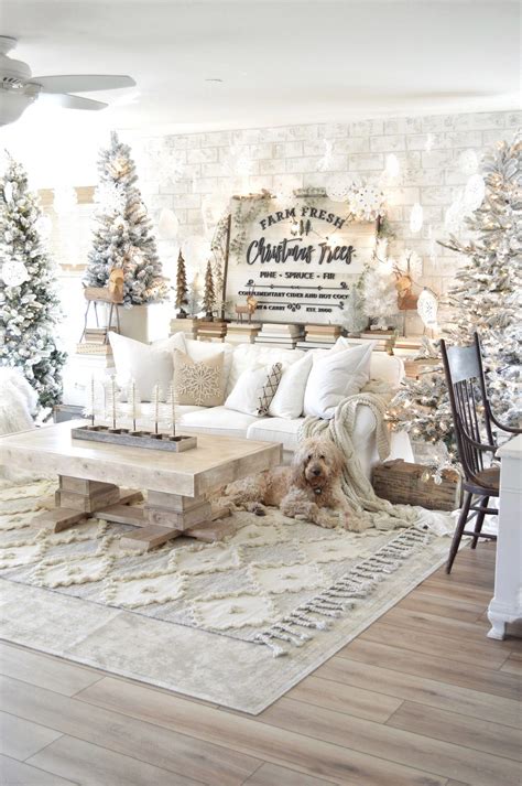 Neutral Farmhouse Style Christmas Decor At Its Finest By Natalie