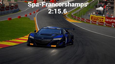 Honda Nsx Gt Evo Spa Francorchamps Setup Share Your Car Setups And