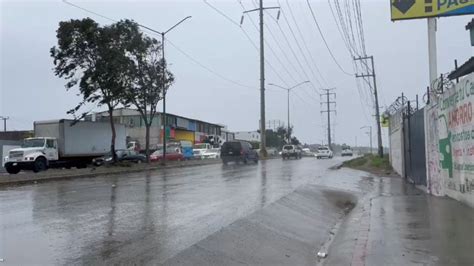 Tormenta Llegar A Tijuana Durante La Noche Con Lluvias Y Vientos