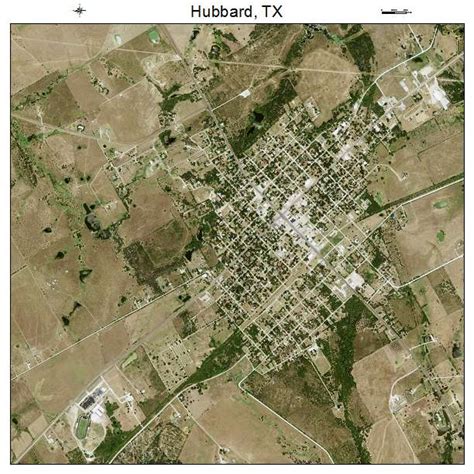 Aerial Photography Map of Hubbard, TX Texas