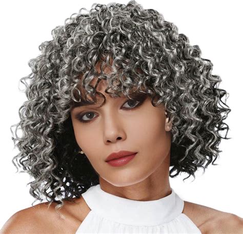 Miman 5 Packs 8 Inch Short Grey Crochet Braids Beach Curl Crochet Hair Synthetic