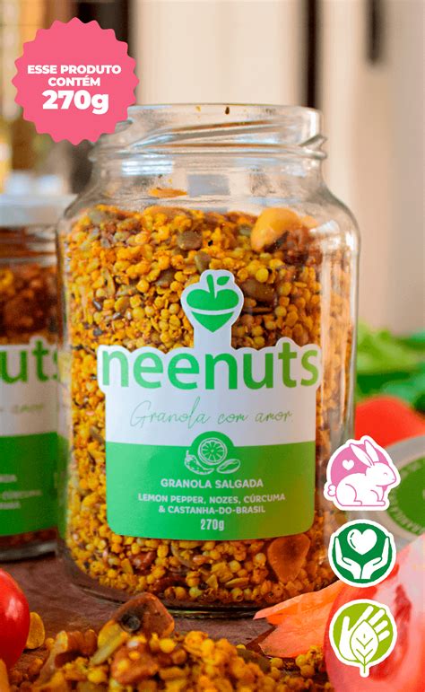 Granola Salgada Lemon Pepper Nozes C Rcuma E Castanha Do Par G