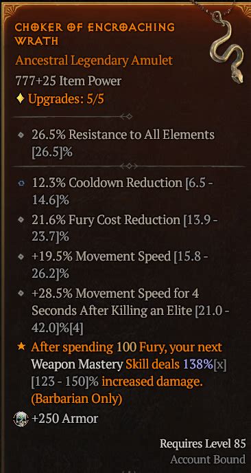 Can Cooldown Fury Cost Reduction And Mov Speed Topic D2jsp