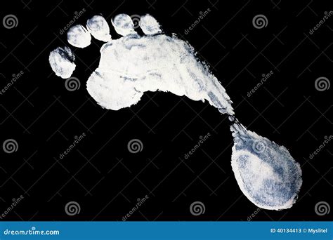 Imprint Foot Stock Image Image Of Design Biometrics 40134413