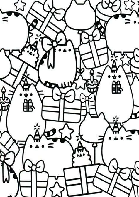 Free & Easy To Print Pusheen Coloring Pages - Tulamama