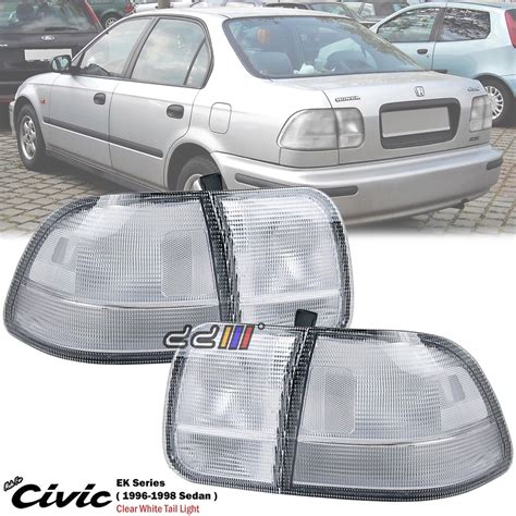 Local Ready Stock Honda Civic So4 Ek Ek4 1996 1998 4door Clear White Rear Tail Light Tail Lamp