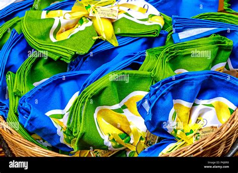 Colorful Kitchen Towels And Soaps Sea And Lemons Related Amalfi Coast