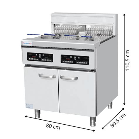 Friteuse Haut Rendement Électrique en Inox 4x18 Litres