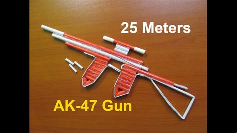 How To Make A Paper AK 47 Gun That Shoots 25 Meters Upgraded Version 2