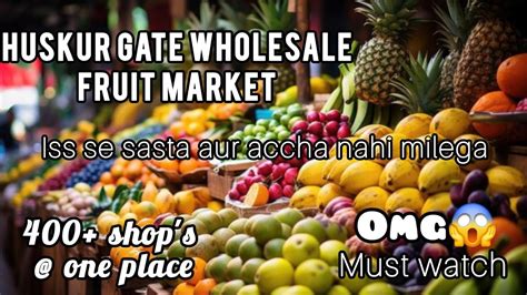 Largest Fruit Market Of South India Bangalore Wholesale Fruits Market