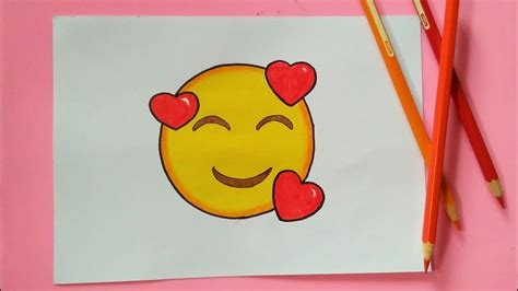 How To Draw Love Emoji - Cute Drawing - YouTube