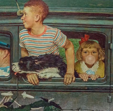 The Outing Close Up By Norman Rockwell Cover Illustration For