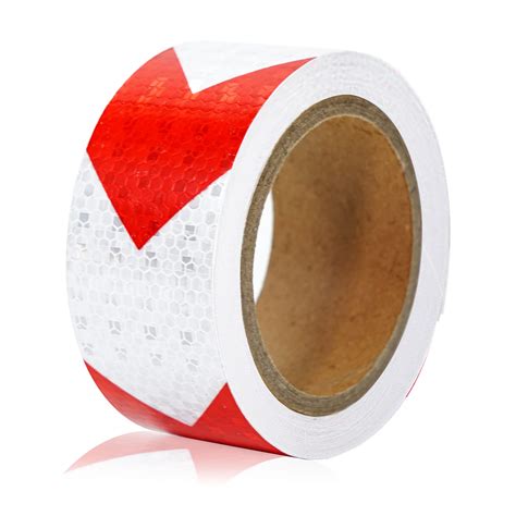 Buy Arrow Reflective Tape Inch X Ft Red White Waterproof Safety