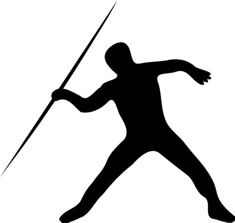 Javelin Throw Silhouette Clip Art at Clker.com - vector clip art online ...