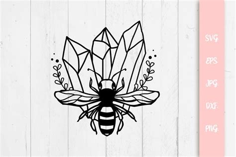 Crystal Bee Svg File