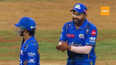 Watch Rohit Sharma Teases Dinesh Karthik During MI Vs RCB IPL 2024