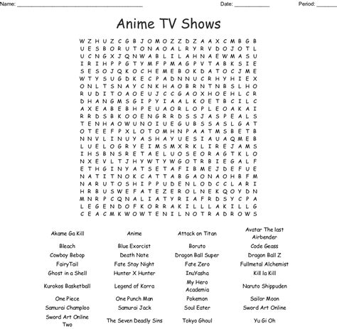 Download Word Search On Dragon Ball Z Dragon Ball Z Word Search Printable Word Search