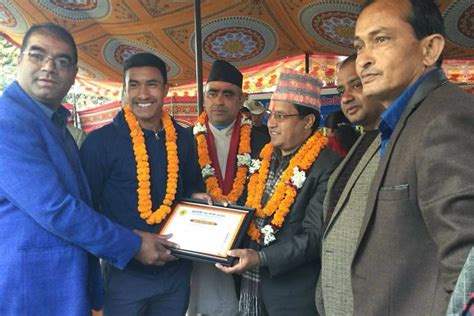 Kathmandu Chundevi Helping Society Honors Nepal U19 Player Arik Bista