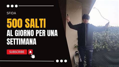 Salti Con La Corda Al Giorno Per Una Settimana Youtube