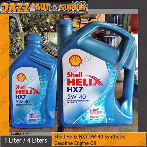 Shell Helix Hx7 Gasolinediesel 5w 40 Synthetic Engine Oil Available In