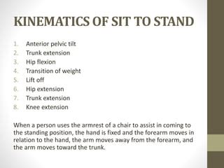 Biomechanics of Sit to Stand | PPT