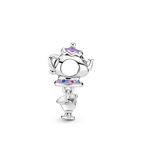 Charm Colgante Pandora Sra Potts Y Chip La Bella Y La Bestia De Disney