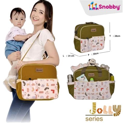 Snobby Tas Bayi Medium Saku Print Jolly Series Lazada Indonesia