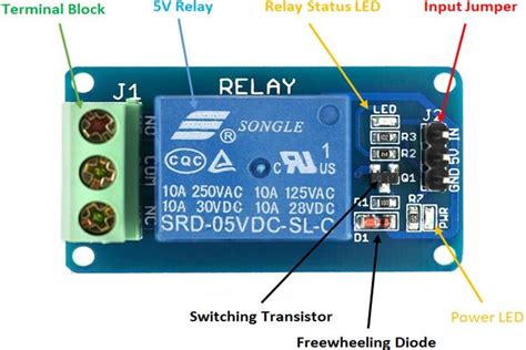 Single Channel Relay Module Circuit Diagram V Dual Channel