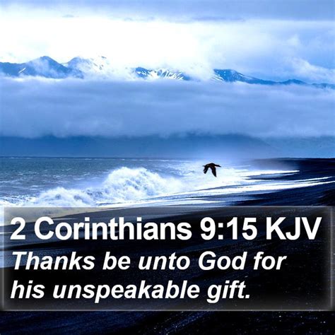 A Prayer To God For His Unspeakable T 2 Corinthians 915 Daily Images