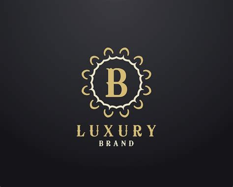 Desenho De Logotipo Vetorial De Letra B De Luxo Mandala E Logotipo