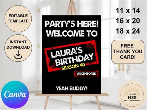 Jersey Shore Birthday Welcome Sign Jersey Shore Theme Personalized