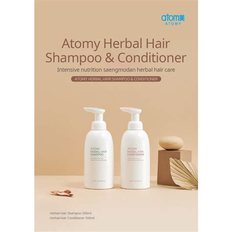 Atomy Herbal Hair Shampoo Hair Conditioner 500ml Shopee Malaysia