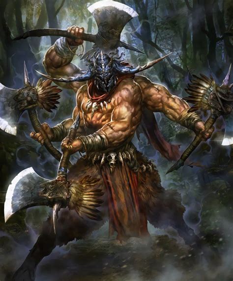 Card: Berserk Demon | Fantasy character design, Mythical creatures art ...