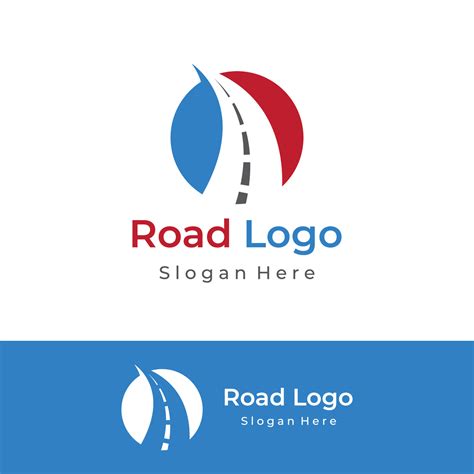 Logo design template highway, asphalt road route, traffic.Logo can be ...