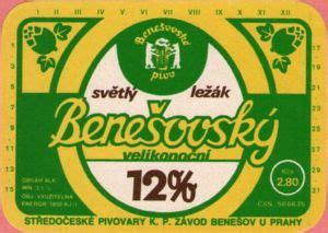 Drink Label H28 Benešovský světlý ležák 12 Pivovar Ferdinand Benešov