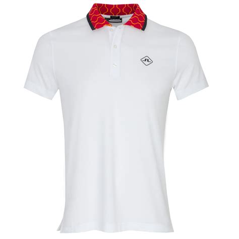 J Lindeberg Glen Polo Shirt White Scottsdale Golf