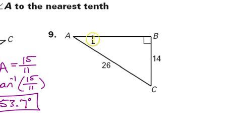 Angle Sin Cosine Tangent