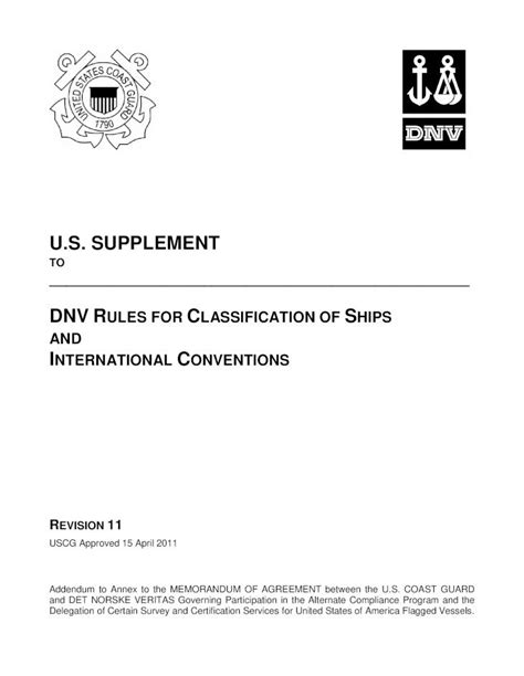 Pdf Dnv Rules For Classification Of Ships And International