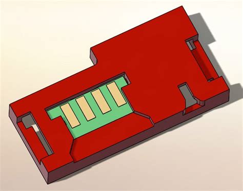 Колодка под чип для Xerox 6020 6022 6025 WC6010 6015 модель для 3D