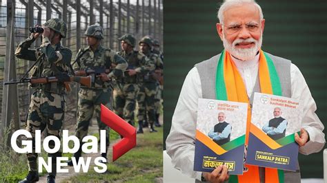 Indian Pm Modi Releases Bjp Election Manifesto Puts Kashmir At Centre Of Plan Youtube