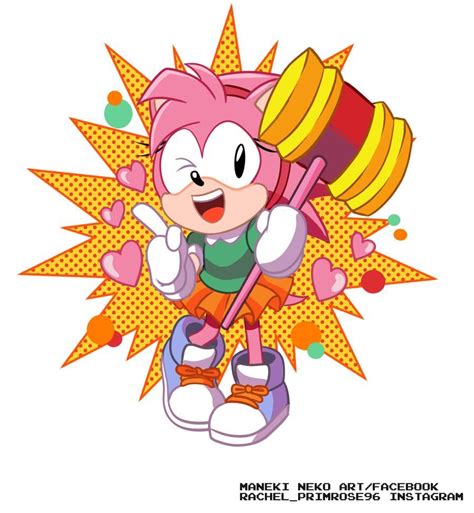 Amy Rose Classic By Primrose Rachel On Deviantart In 2020 Amy Rose Amy The Hedgehog Amy