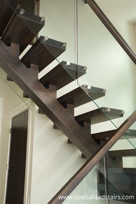 White Oak Mono With Glass Specialized Stair Rail