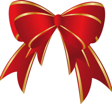 Christmas Bow Clipart Christmas Red Gold Bow Png Clipart Christmas