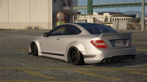 Liberty Walk Mercedes Benz C63 AMG Add On Template GTA5 Mods