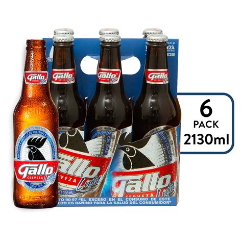 Comprar 6 Pack Cerveza Gallo Light Botella 2130ml Walmart Guatemala