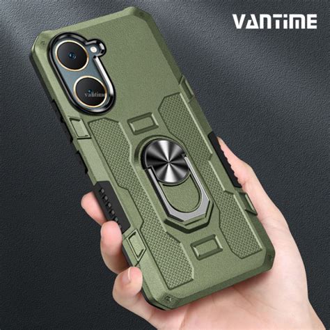 Vantime For Vivo Y03 Y03t 4G Armor Case Hard ShockProof Dual Layer